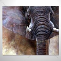 動物王國 大象18 油畫...