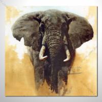 動物王國 大象19 油畫...