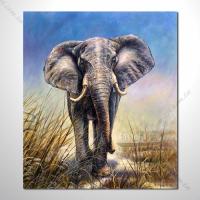 動物王國 大象20 油畫...