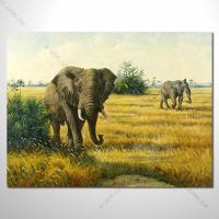 動物王國 大象06 油畫...