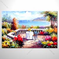 【地中海風景油畫】060 歐洲最浪漫的城市 愛情 歐洲風格掛畫 品味 設計師喜愛