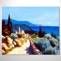 【地中海風景油畫】057 歐洲最浪漫的城市 愛情 歐洲風格掛畫 品味 設計師喜愛