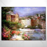 【地中海風景油畫】055 歐洲最浪漫的城市 愛情 歐洲風格掛畫 品味 設計師喜愛