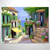 【地中海風景油畫】050 歐洲最浪漫的城市 愛情 歐洲風格掛畫 品味 設計師喜愛