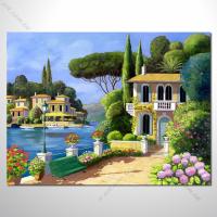 【地中海風景油畫】048 歐洲最浪漫的城市 愛情 歐洲風格掛畫 品味 設計師喜愛