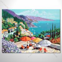 【地中海風景油畫】039 歐洲最浪漫的城市 愛情 歐洲風格掛畫 品味 設計師喜愛