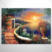 【地中海風景油畫】036 歐洲最浪漫的城市 愛情 歐洲風格掛畫 品味 設計師喜愛