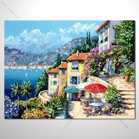 【地中海風景油畫】026 歐洲最浪漫的城市 愛情 歐洲風格掛畫 品味 設計師喜愛