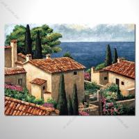 【地中海風景油畫】023 歐洲最浪漫的城市 愛情 歐洲風格掛畫 品味 設計師喜愛
