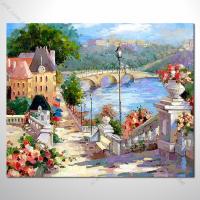 【地中海風景油畫】107 歐洲最浪漫的城市 愛情 歐洲風格掛畫 品味 設計師喜愛