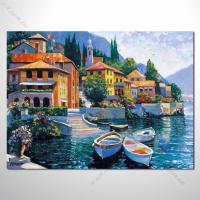 【地中海風景油畫】097 歐洲最浪漫的城市 愛情 歐洲風格掛畫 品味 設計師喜愛