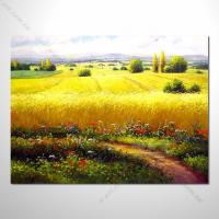 【花田景色風景油畫】058 香氣 鄉村風景畫 歐式印象油畫 純手繪 油畫 裝飾 掛畫 田園風景