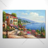 【地中海風景油畫】042 歐洲最浪漫的城市 愛情 歐洲風格掛畫 品味 設計師喜愛