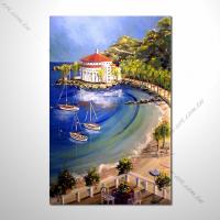 【地中海風景油畫】081 歐洲最浪漫的城市 愛情 歐洲風格掛畫 品味 設計師喜愛