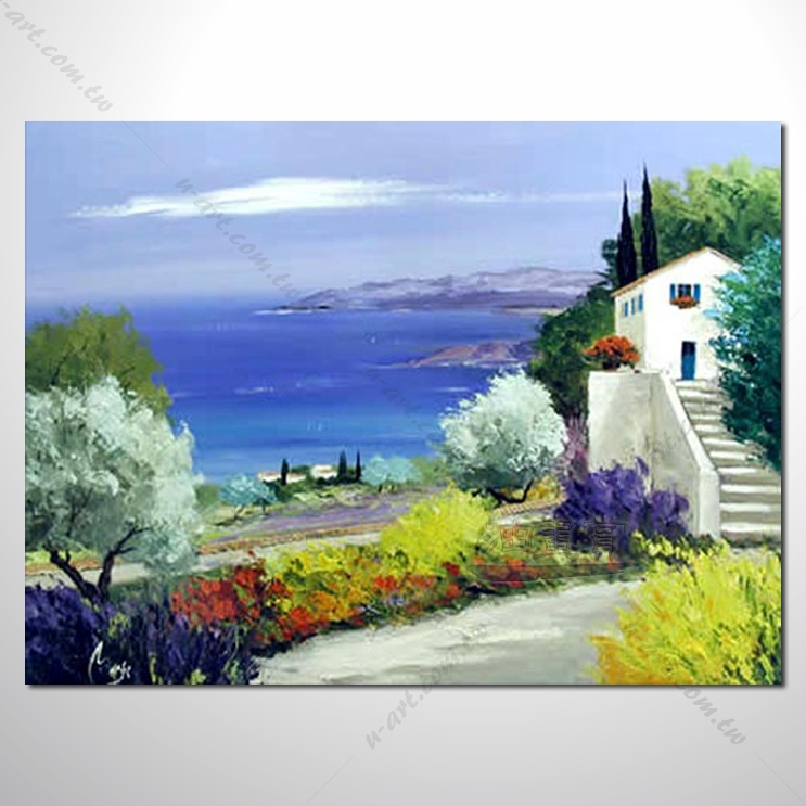 【地中海风景油画】150 欧洲最浪漫的城市 爱情 欧洲风格挂画 品味