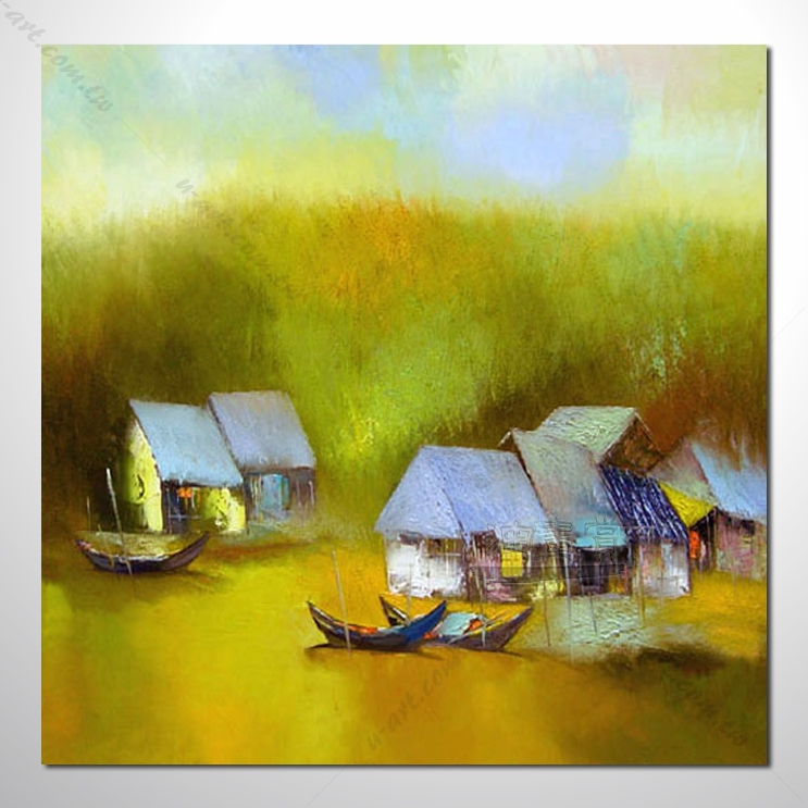 越南景14 风景 油画 装饰品 山水画 艺术品 插画 无框